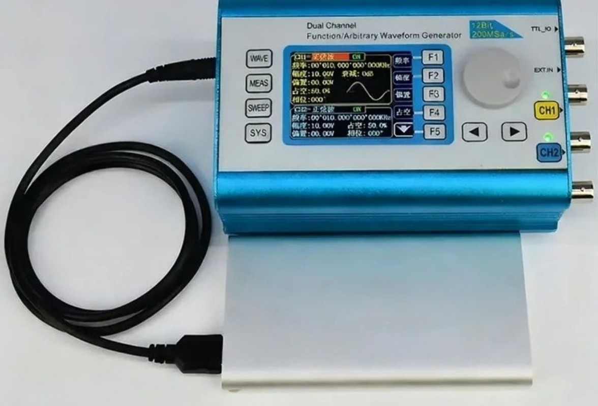 Dual Channel Arbitrary Waveform Function Generator 60Mhz - Untuk Generator Sinyal Fungsi DDS Dual-Channel